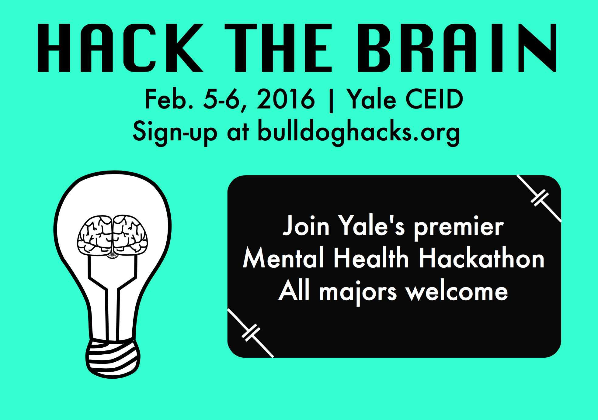 Hack The Brain Yales First Mental Health Hackathon Yale School Of Engineering And Applied Science 